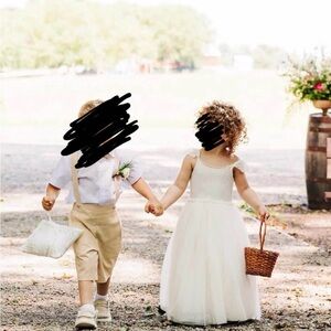 Noralee flower girl dress. Ivory. 4T